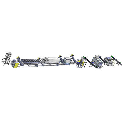 Machine de recyclage de plastique pour le lavage personnalisée Deux réservoirs Machine de recyclage de film PP 500 - 2000 kg/h