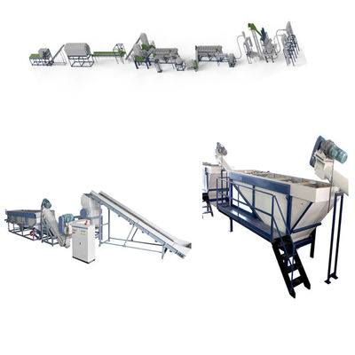 Machine de nettoyage de bouteilles en PEHD, concasseur automatique de bouteilles en plastique pour le recyclage