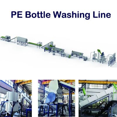 Machine de recyclage de déchets de bouteilles de plastique HDPE