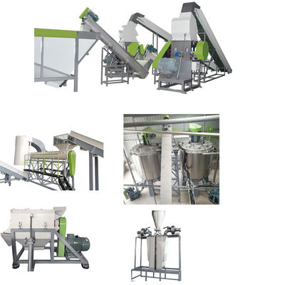 Ligne de lavage de bouteilles en PET 490kw Ligne de lavage de bouteilles en plastique 500kg/h - 3000kg/h