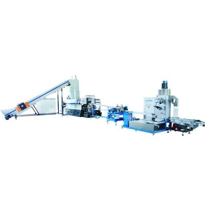 Machine de recyclage de fibres et de flocons de PET avec compresseur à coupe