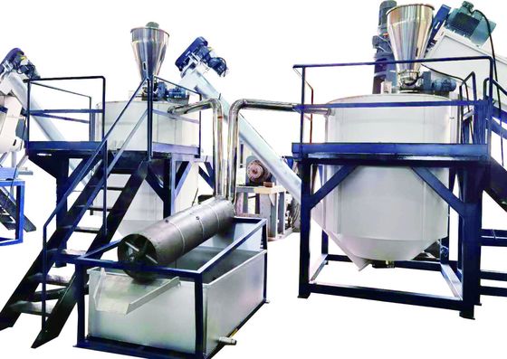 Machines de recyclage de lavage en plastique PPE HDPE / machines à laver pour le recyclage de bouteilles de lait