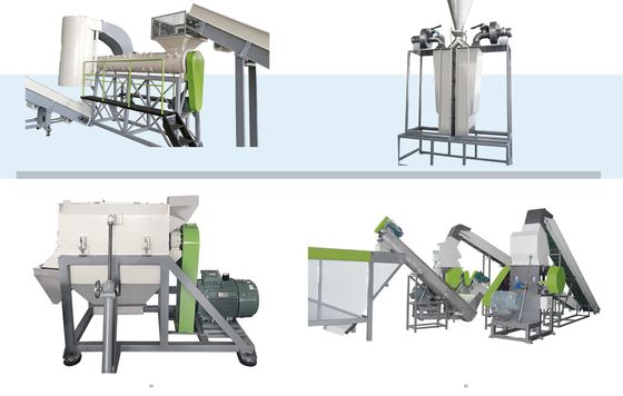 500 kg/Hr Machine de pelletisation de flocons de PET Machine de recyclage automatique de pelletisation avec système SSP