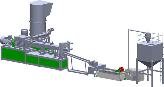 Machine de recyclage de polyester à chauffage électrique Usine de recyclage pour animaux de compagnie sur mesure 500 kg/h